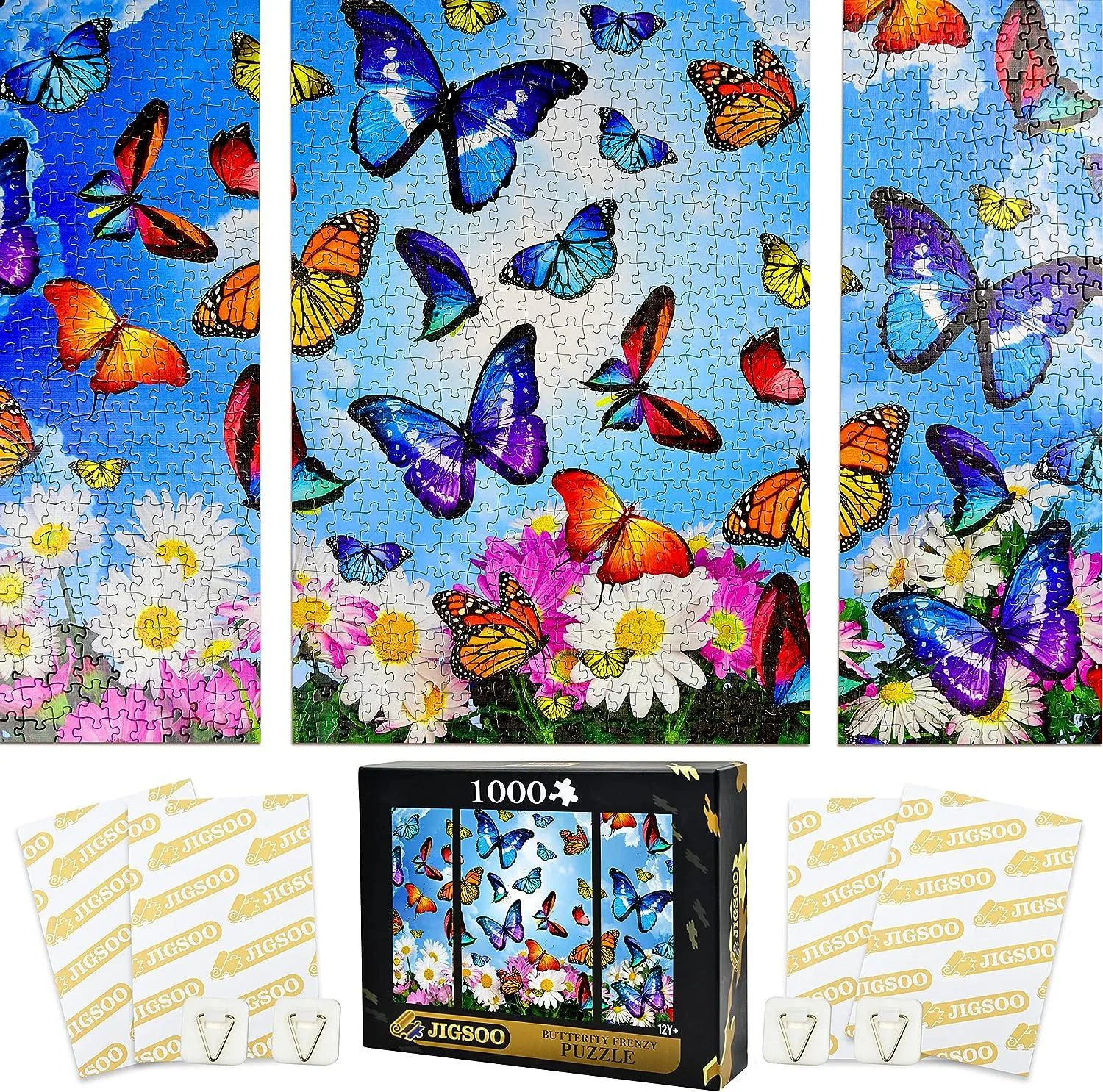 1000 Piece Canvas Jigsaw Puzzle with Savers Pack & Clips thumbnail
