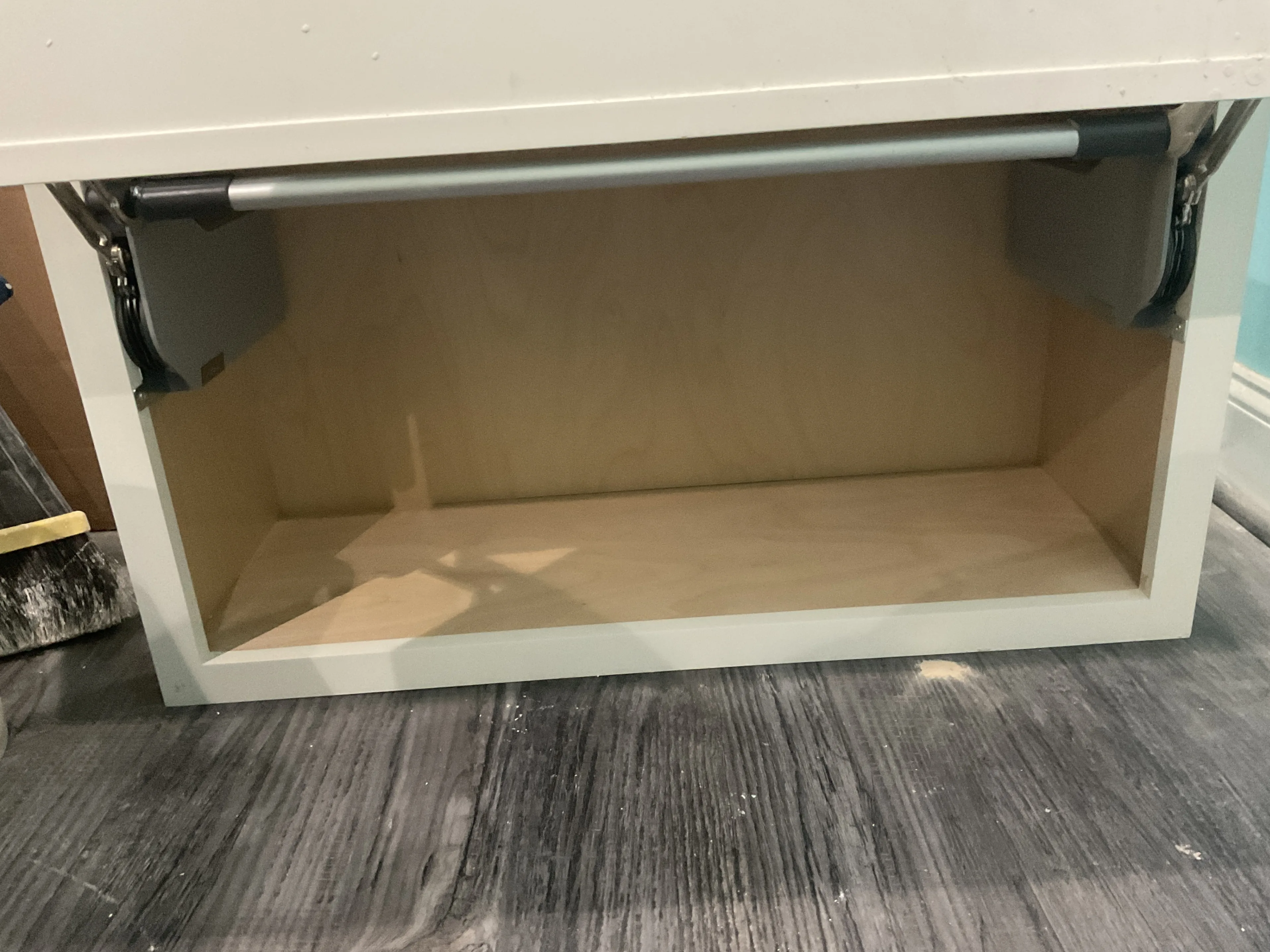 White Cabinet 33x13x18 – Sleek & Spacious Storage Solution image indicator(4)