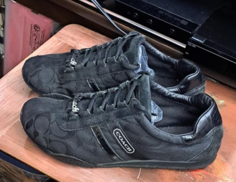 Coach Signature Lace Up Logo Monogram Sneaker + Metal Coach Tag - photo 3