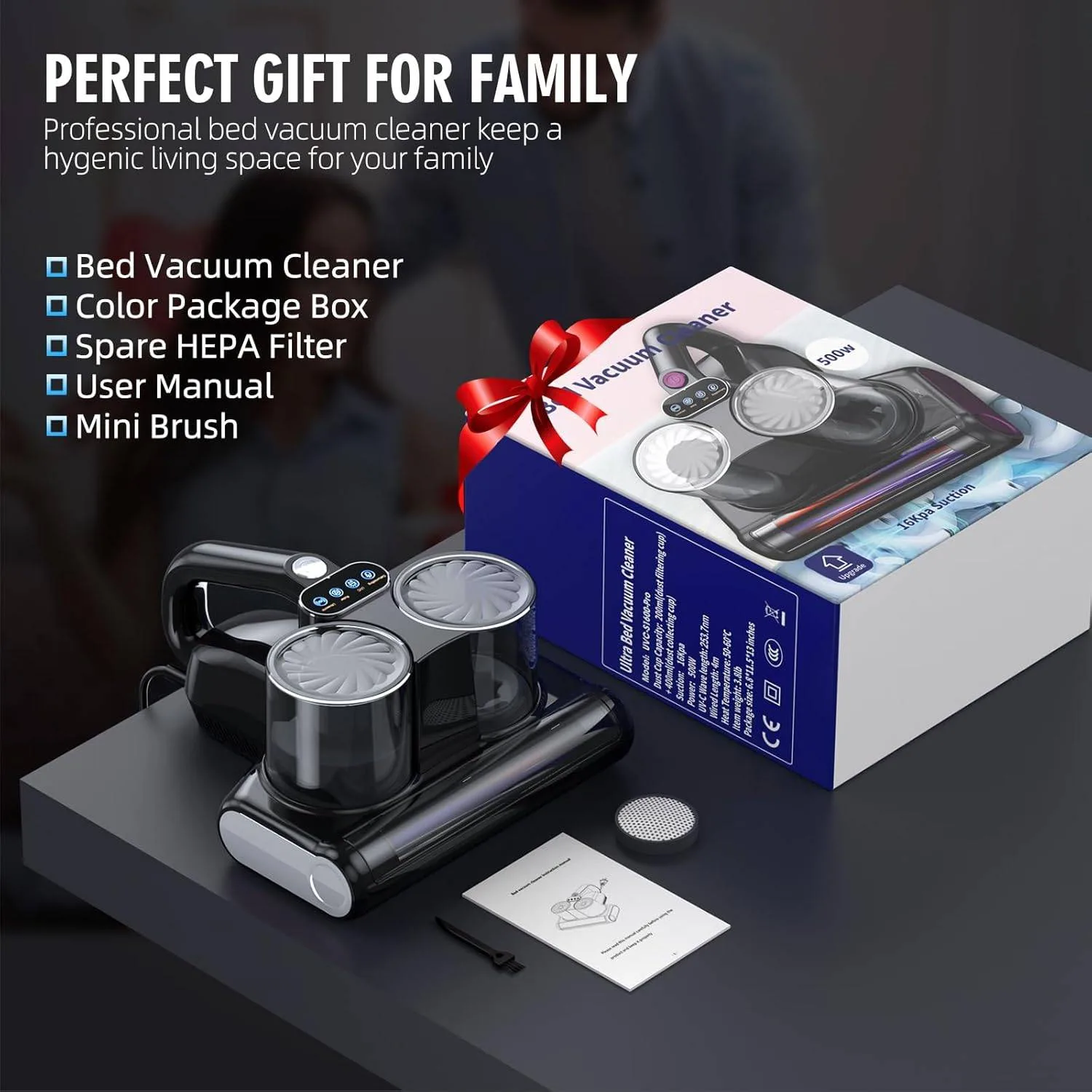 JPHYLL Mini Drone Mattress Vacuum: Ultimate Deep Clean image indicator(6)