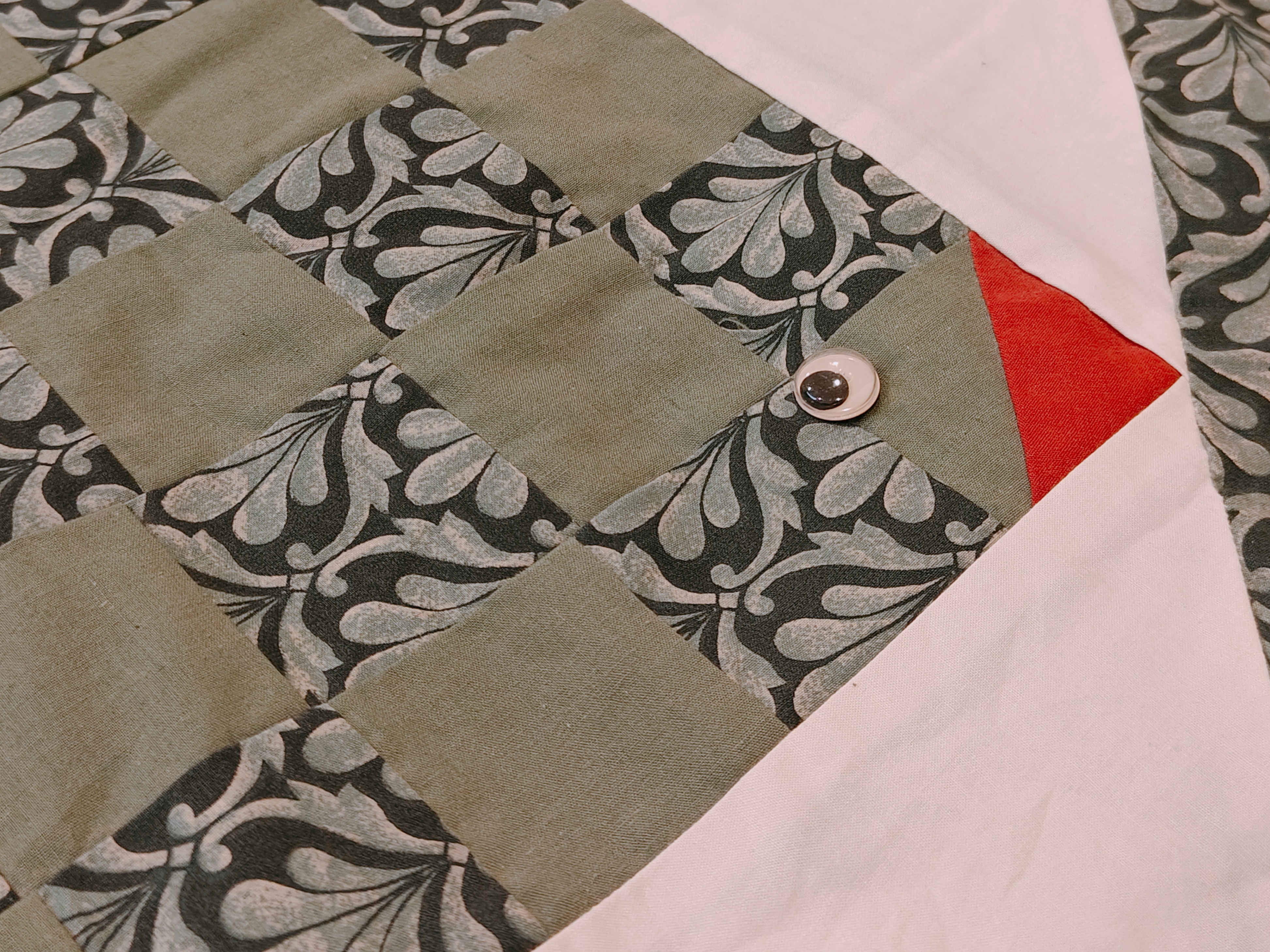 Handmade Quilt Duvet Cover for King Bed Blanket - 90" x 86" - photo 4