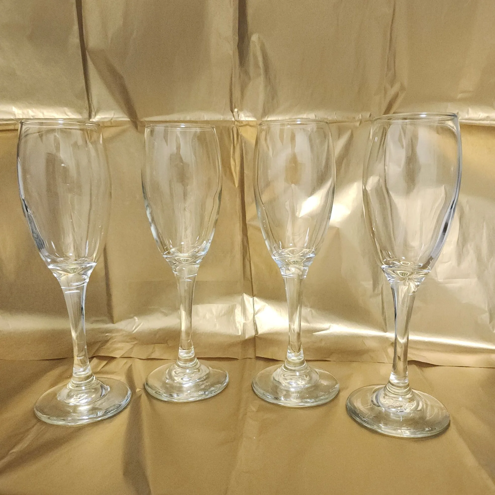 Champagne Flutes, Stemware, x4, $1 each thumbnail