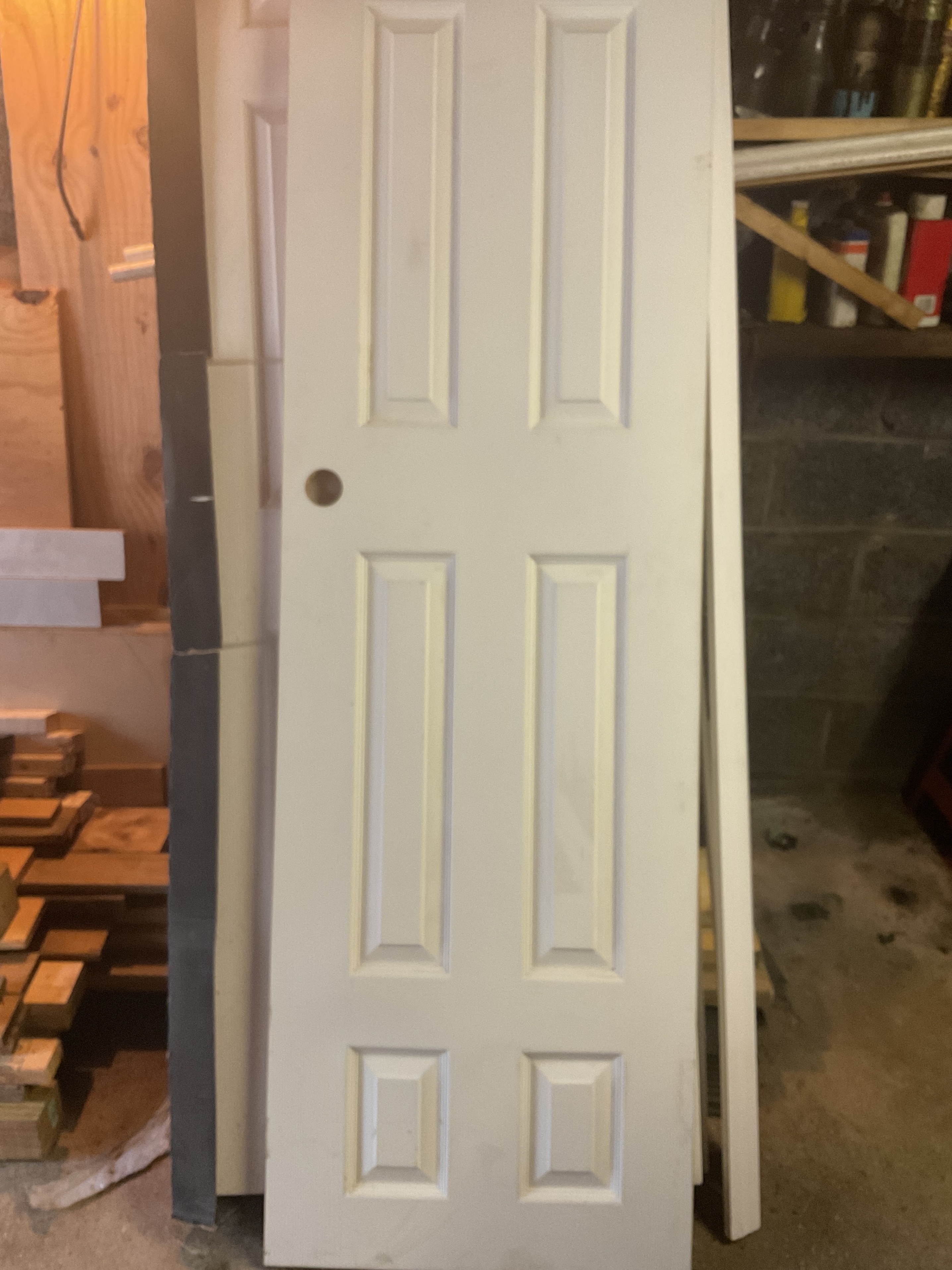 Jen Weld 6 Panel HC Door with Pre-Drilled Lock Hole