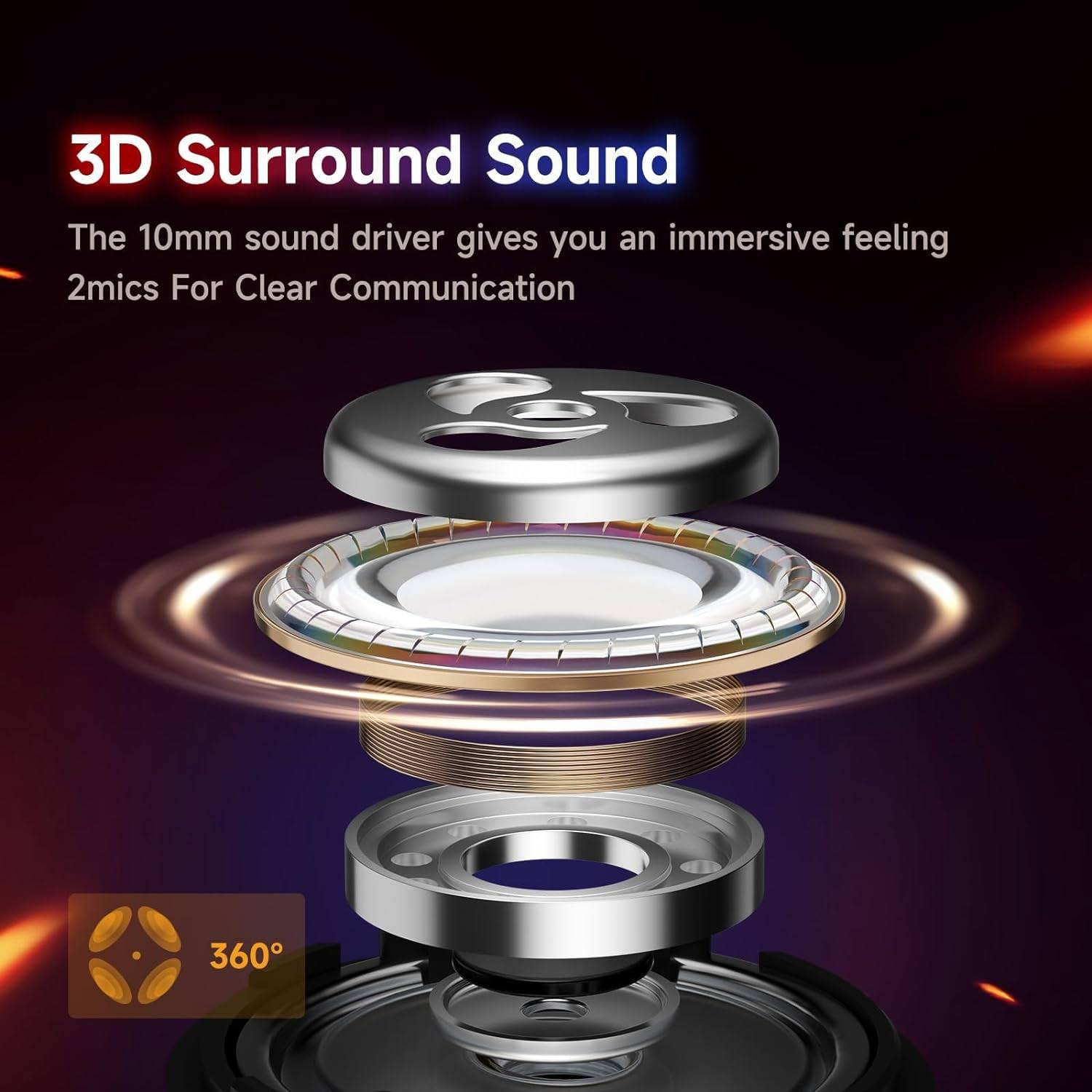 V1 Gaming Earbuds: 15ms Latency, 3D Sound, Bluetooth 5.3 - photo 3