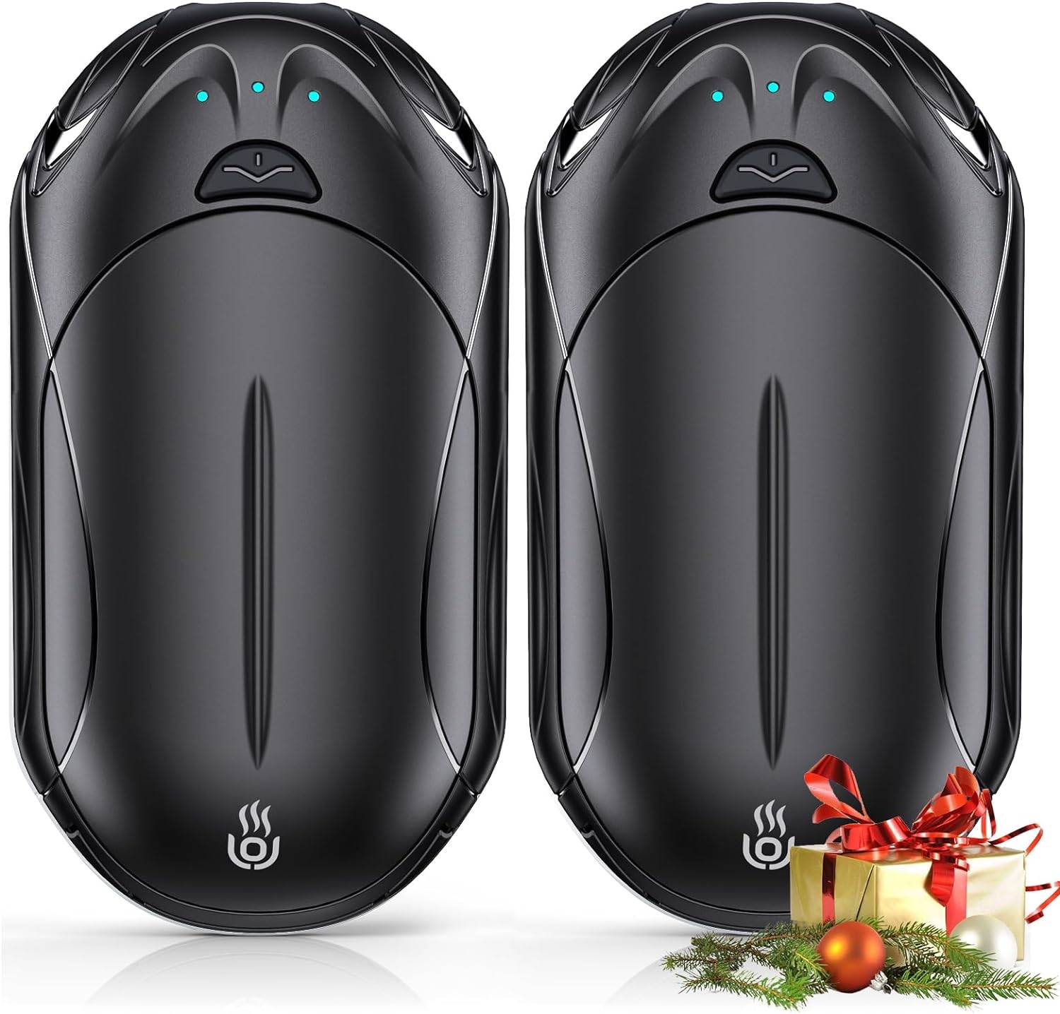 2-Pack AI Rechargeable Hand Warmers, 6000mAh, 20Hrs Heat