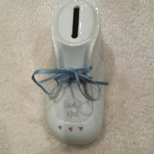 Precious Moments Shoe Collectible Bank