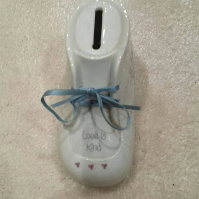 Precious Moments Shoe Collectible Bank thumbnail
