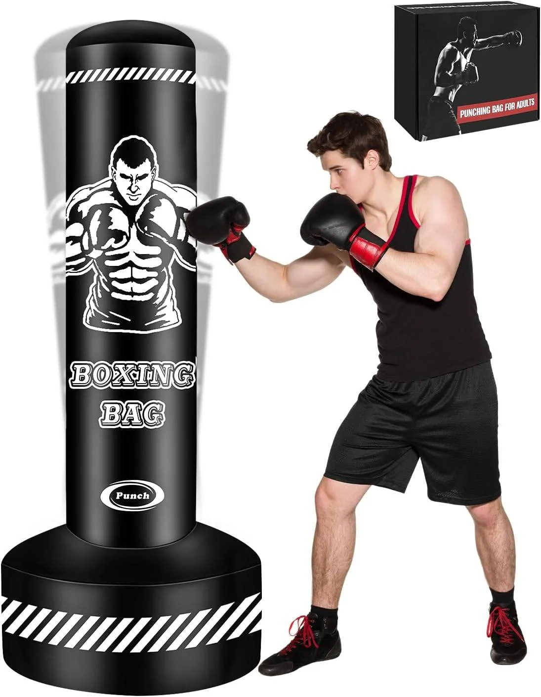 70" Heavy Freestanding Punching Bag for Adult MMA & Boxing thumbnail