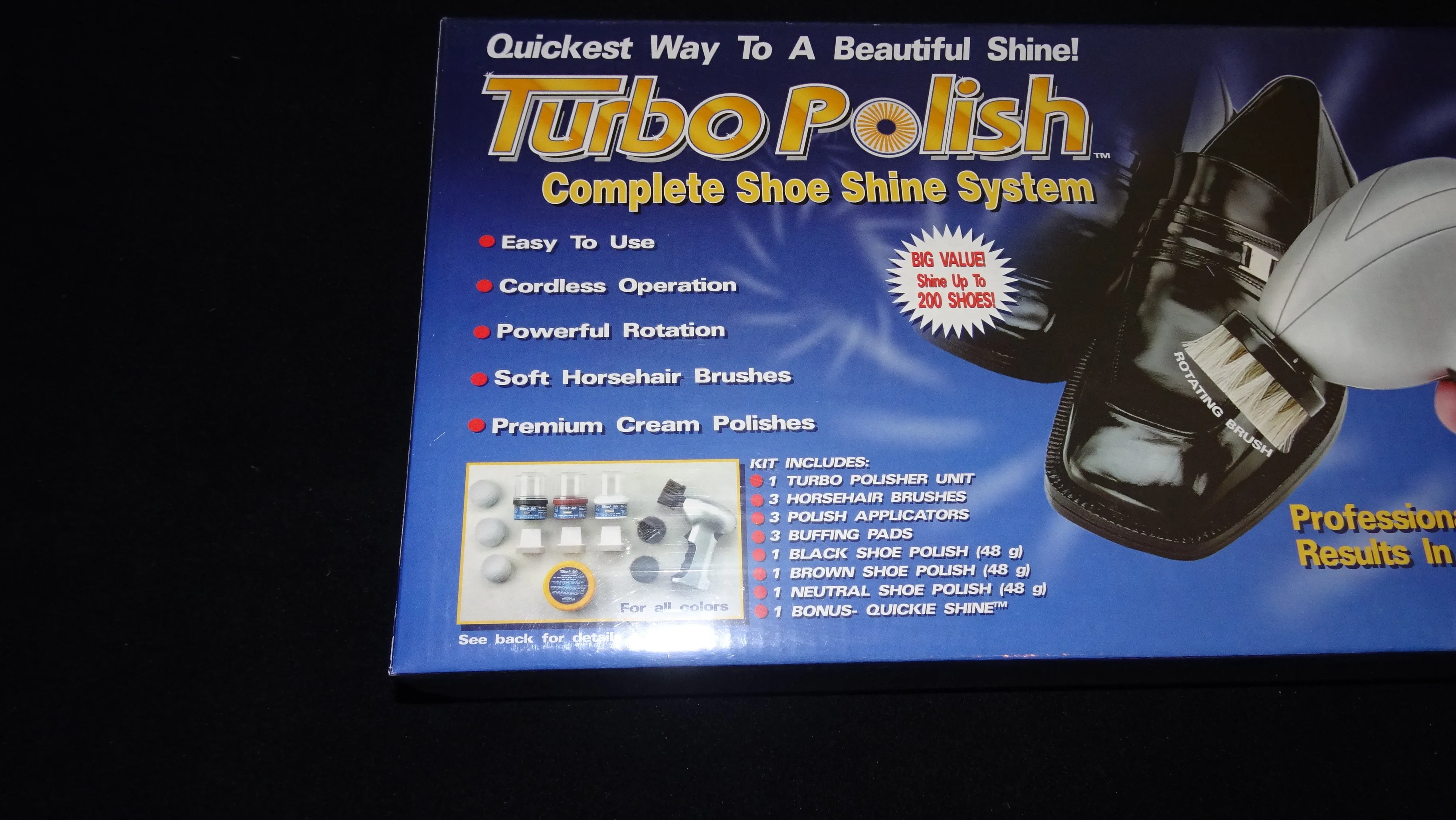 Turbo Polish Shoe Shine System   Brand NEW image indicator(2)