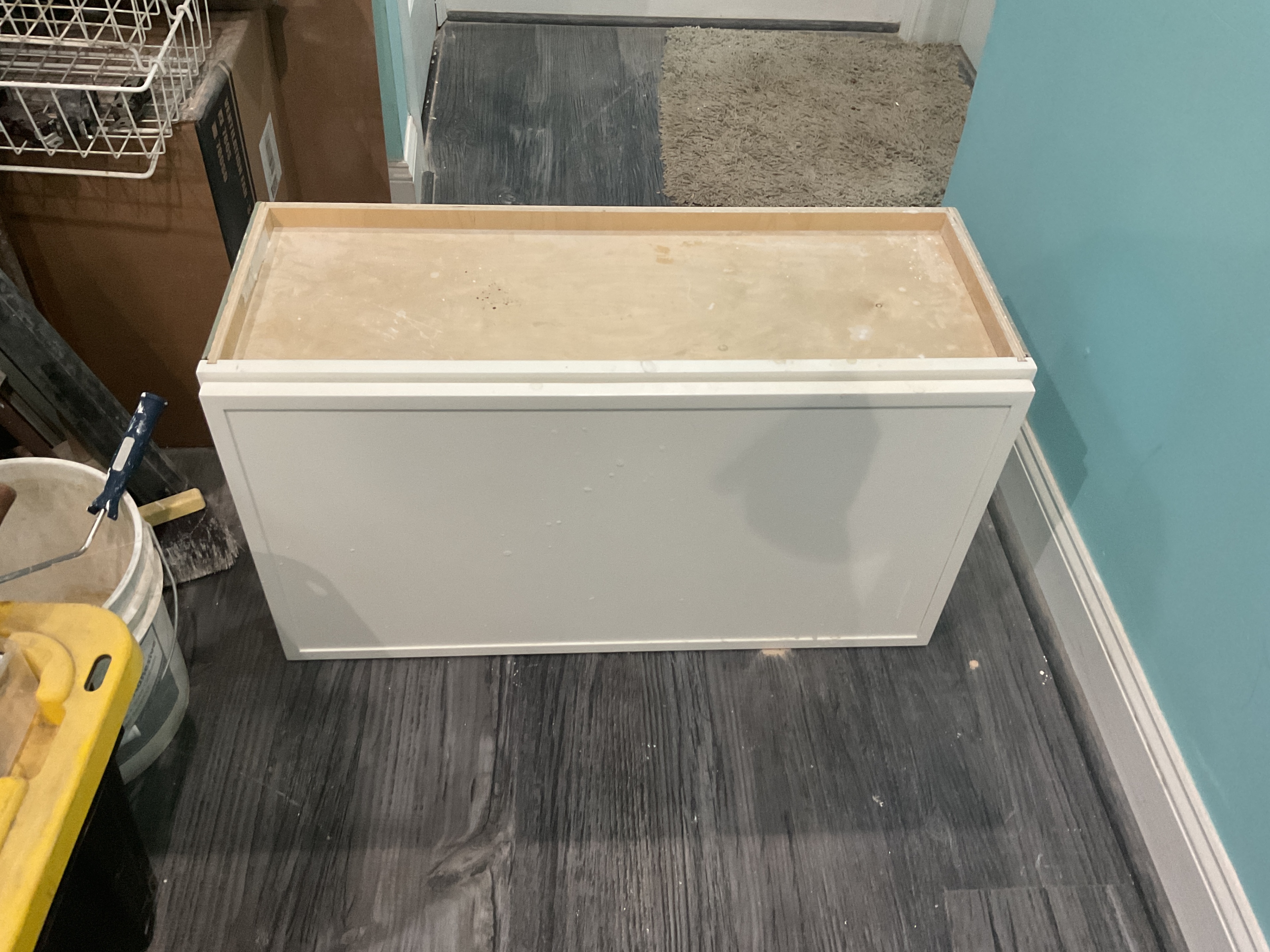 White Storage Cabinet – Compact 33x13x18" Home/Office Organizer - photo 2
