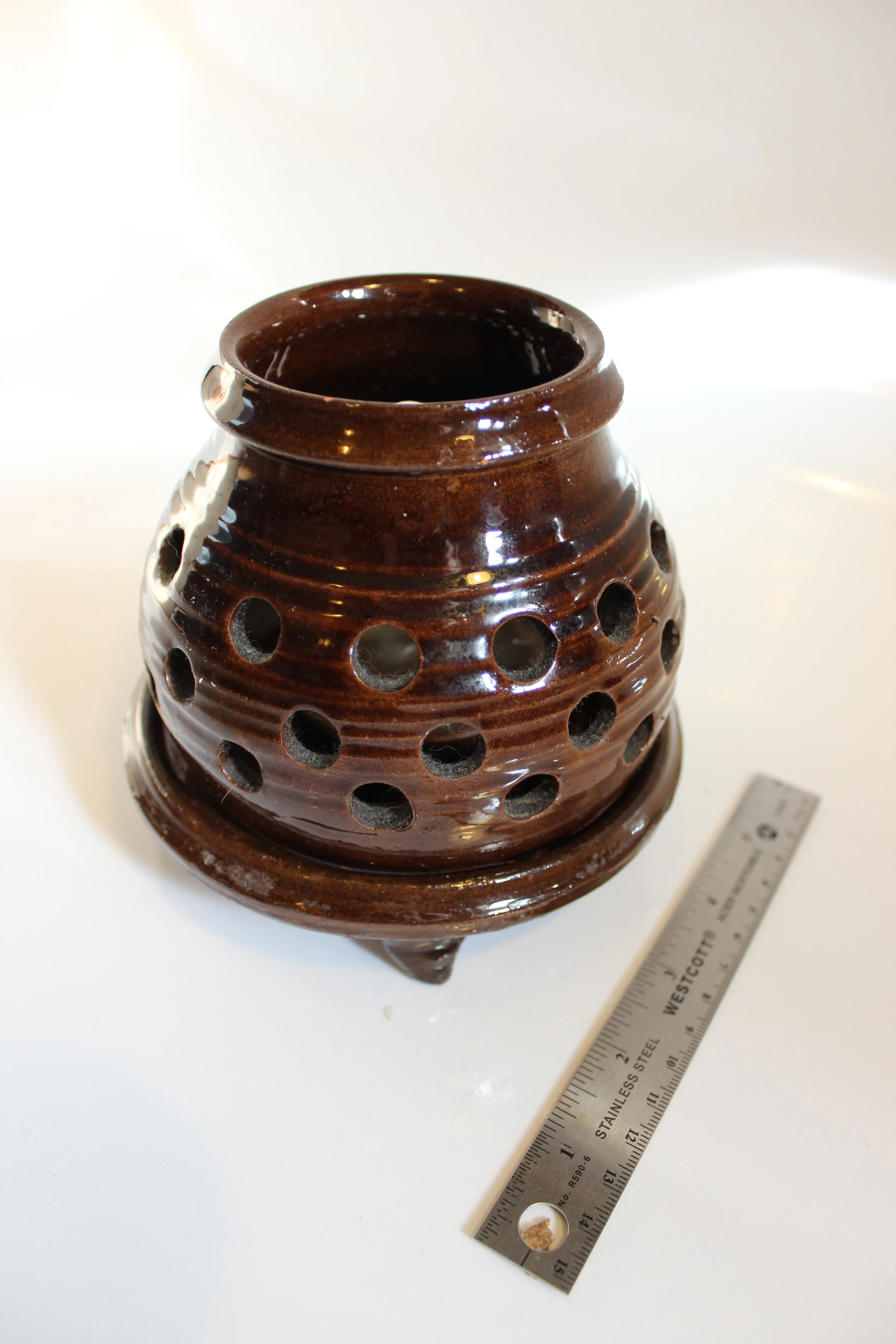 Vintage Swedish MCM Candle Holder thumbnail