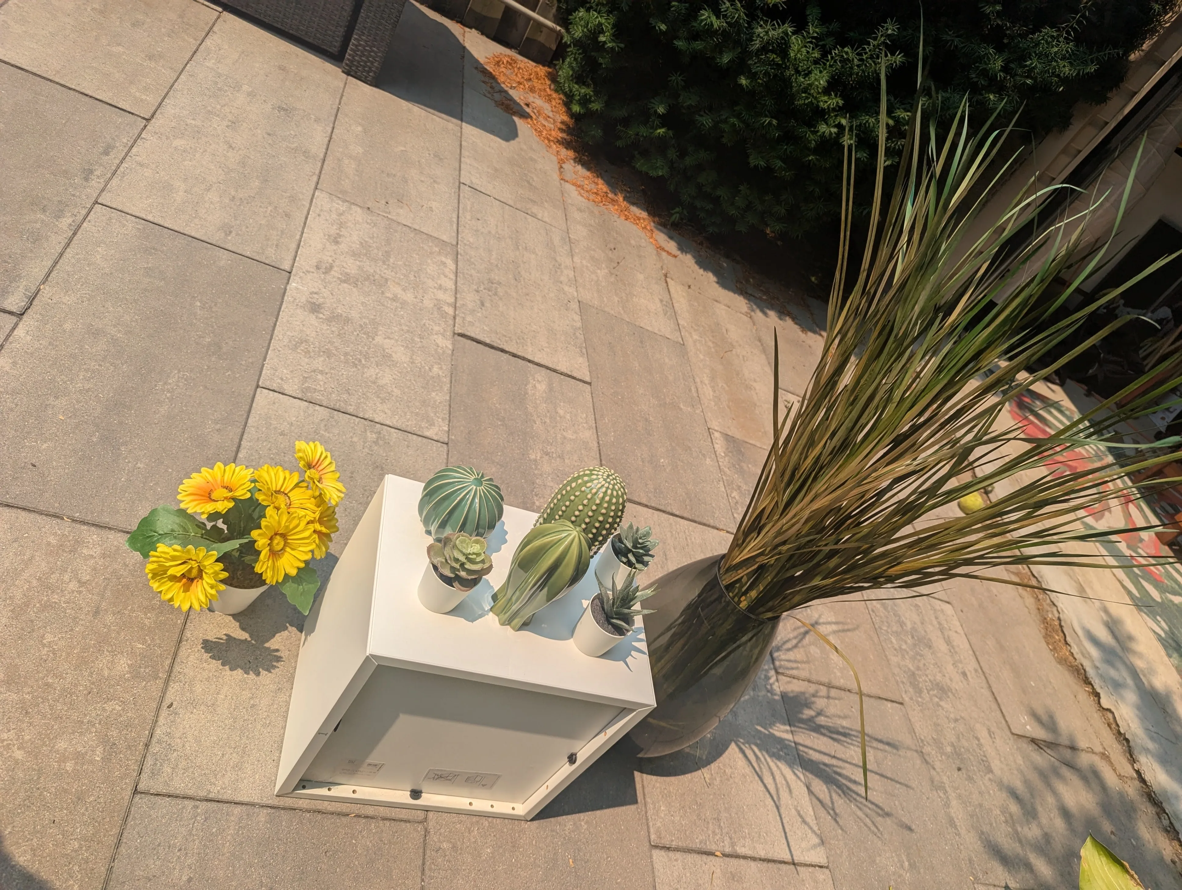 Large Lot of Home Decor Items - Faux Plants + Cube image indicator(5)