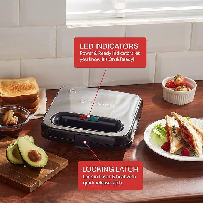 Sandwich Maker - Stainless Steel, 750 W - Like new! - photo 3
