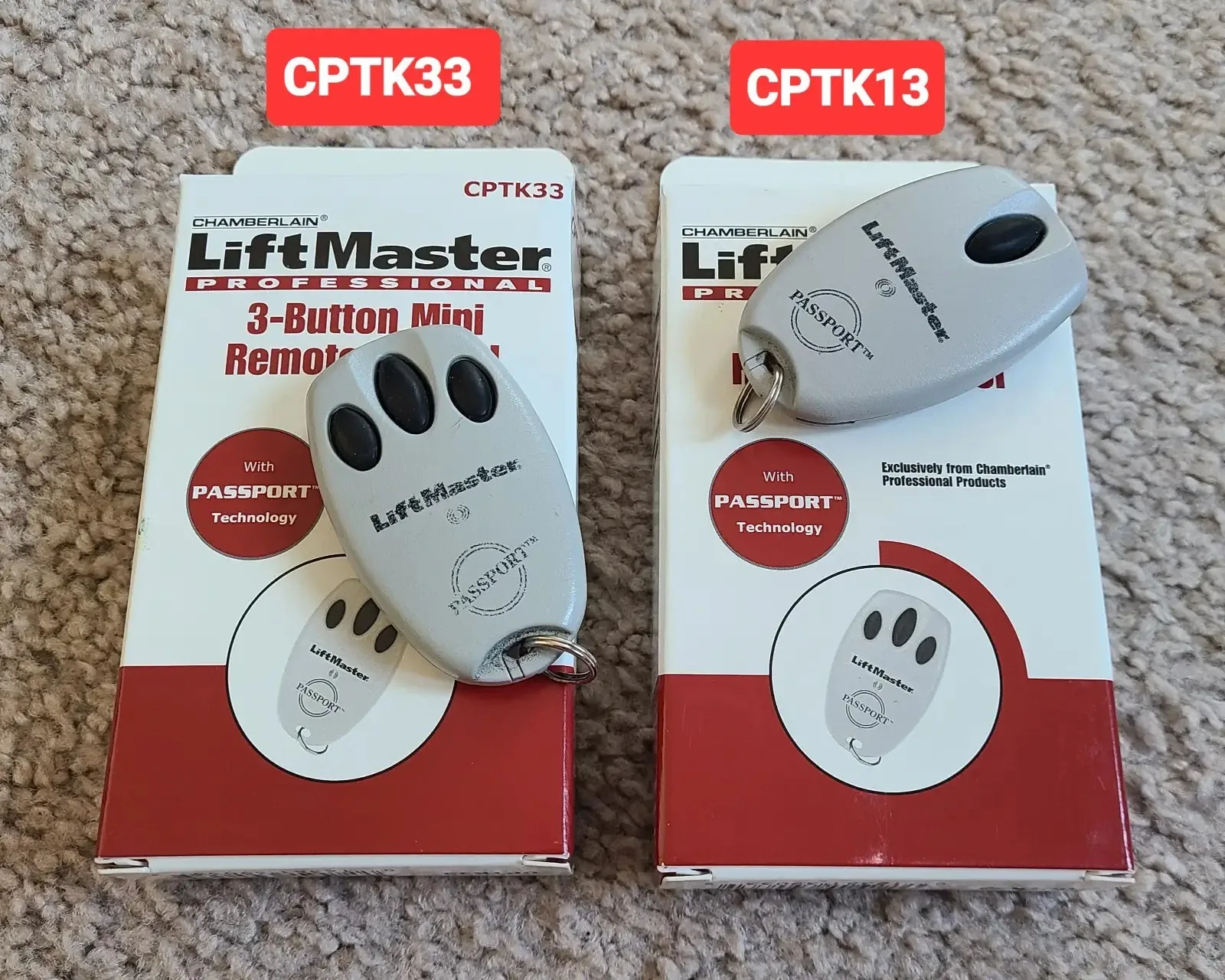 3-button and 1-button garage opener mini remote control thumbnail