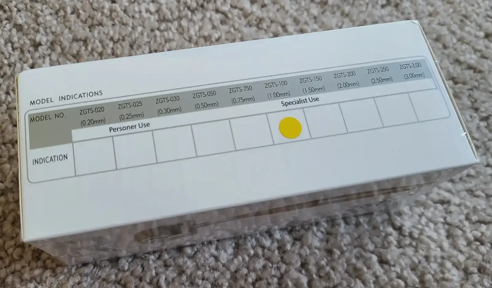 ZGTS clinicares treatment solution derma roller 1.00mm image indicator(4)