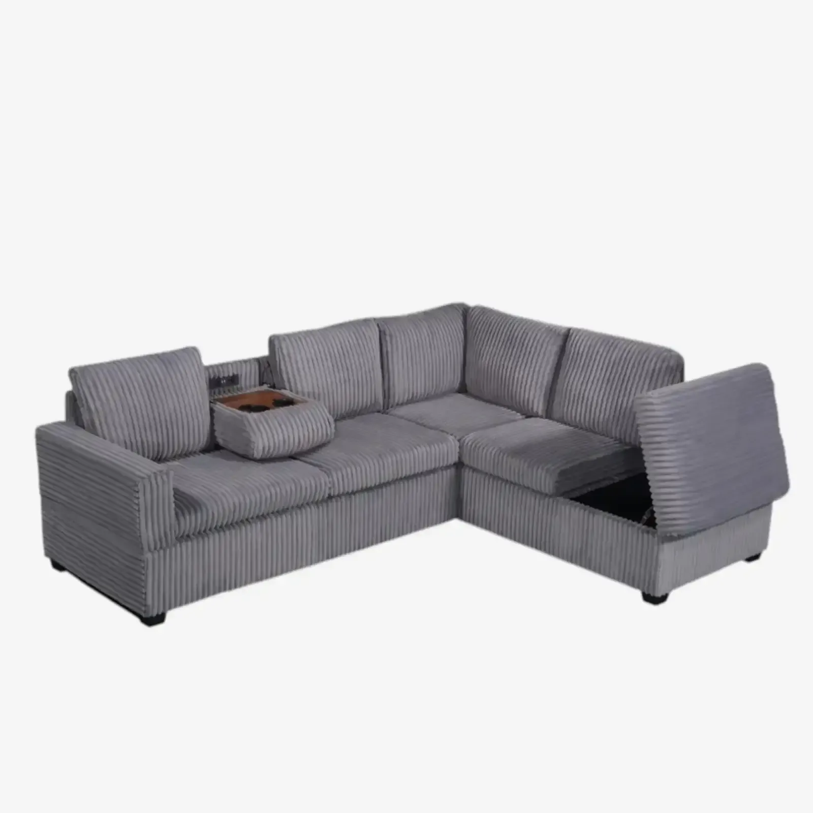 New Comfort Sectional Sofa In Fabric Upholstered Hot Sale Price thumbnail