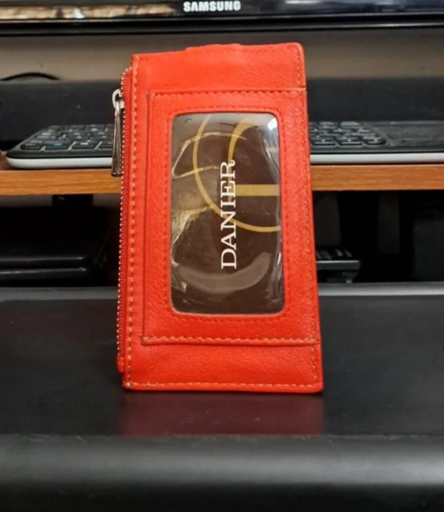 New Danier Leather Wallet Credit Card Holders w/ Photo ID Window thumbnail