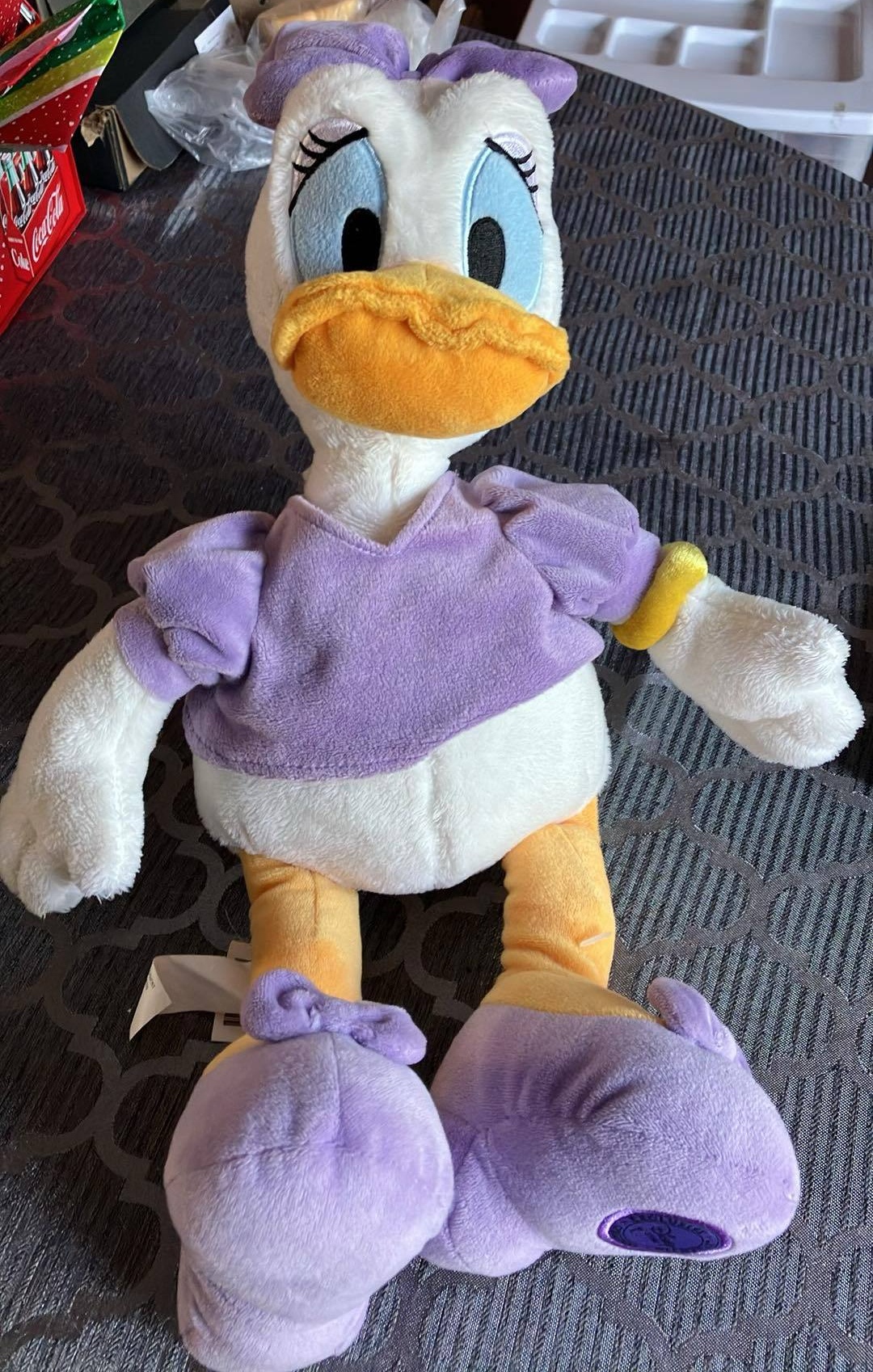 Disney Store Collection Daisy Duck Plush Purple Dress - 18 Inch