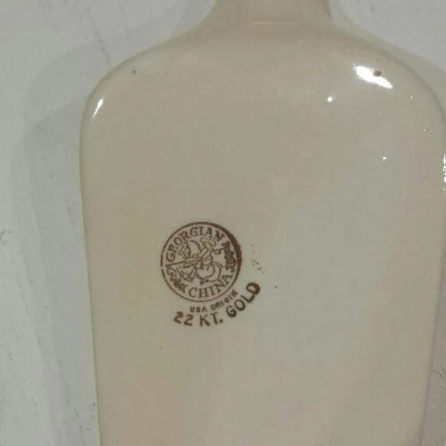 Vintage Georgian China Cake & Pie Server – 22K Gold Trim image indicator(2)