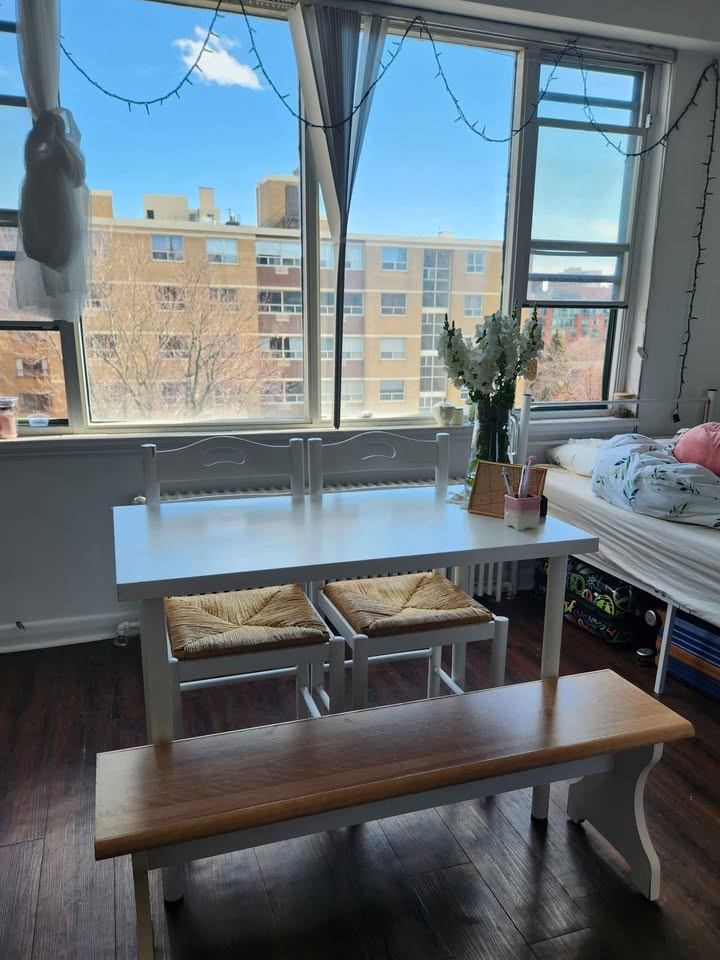 White Table, Dining Table, Office Desk (Ikea)