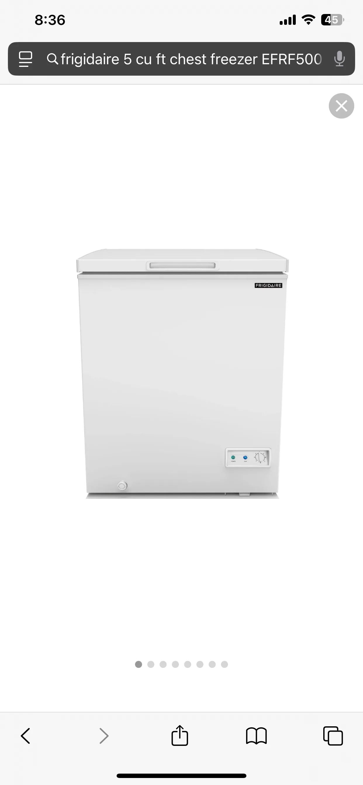 FRIGIDAIRE CHEST FREEZER 141 ltr thumbnail