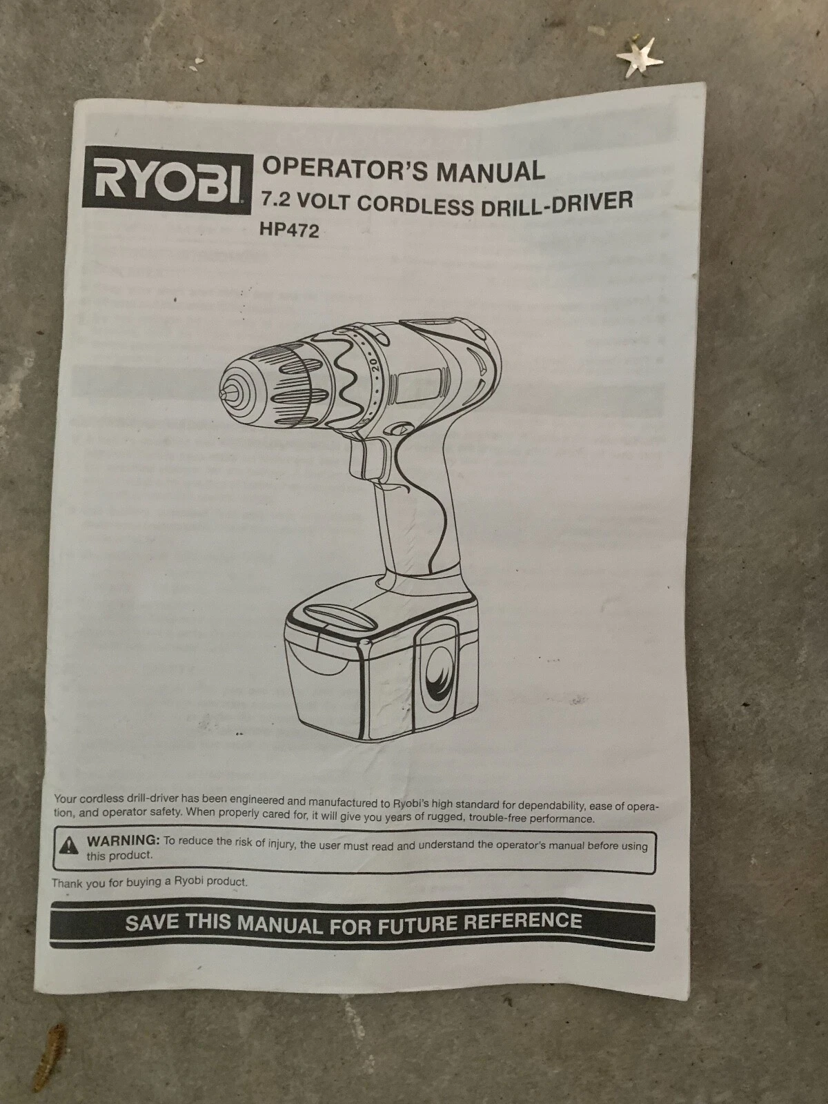 Ryobi GP472 Cordless Drill - photo 3