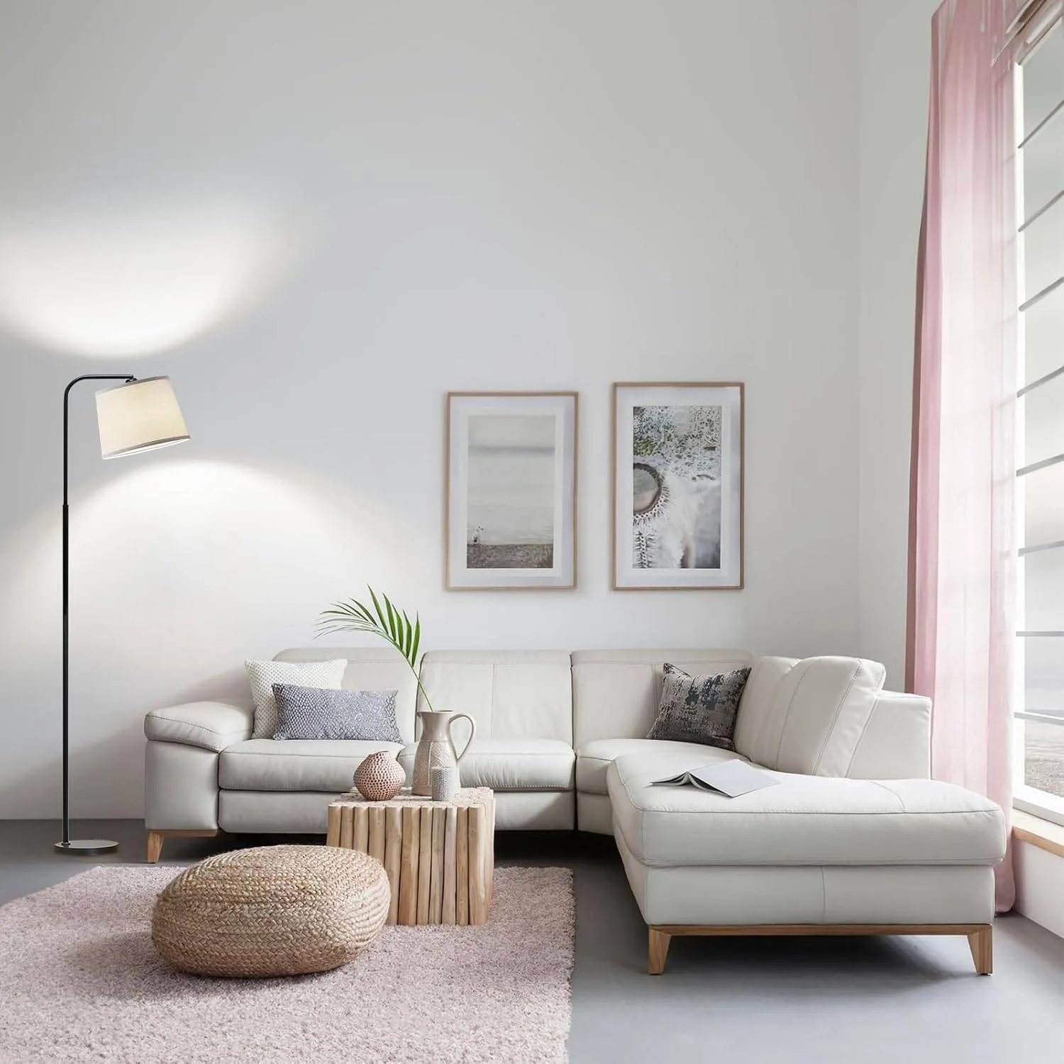 AKASUKI 3-Color Arc Floor Lamp with Foot Switch, 9W LED Included image indicator(7)