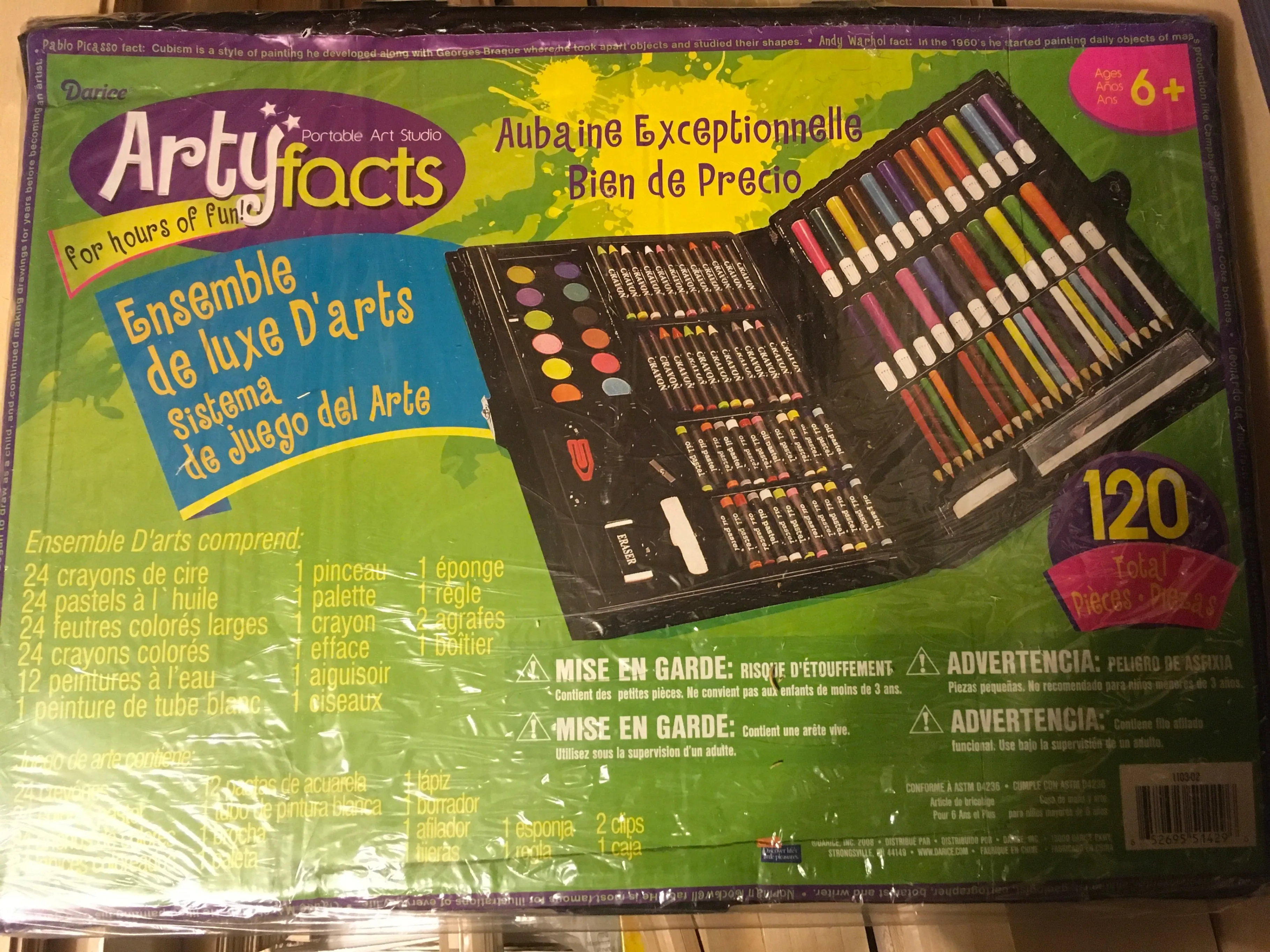 Darice 120-Piece Deluxe Art Set for Creative Projects thumbnail