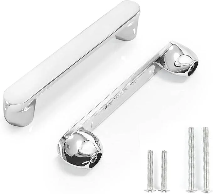 8 Pack Cabinets Handles 3-3/4 Inch Polished Chrome Hardware thumbnail
