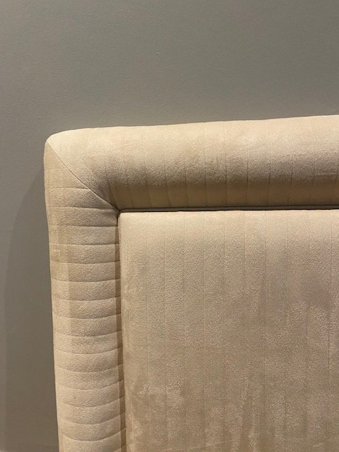 Twin Wall Mount Headboard – Upholstered & Padded – Light Beige - photo 2