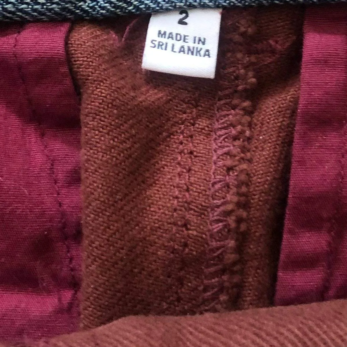 TNA Aritzia Women's Cargo Pants -Maroon/Burgundy -Size 2 (Small) image indicator(7)