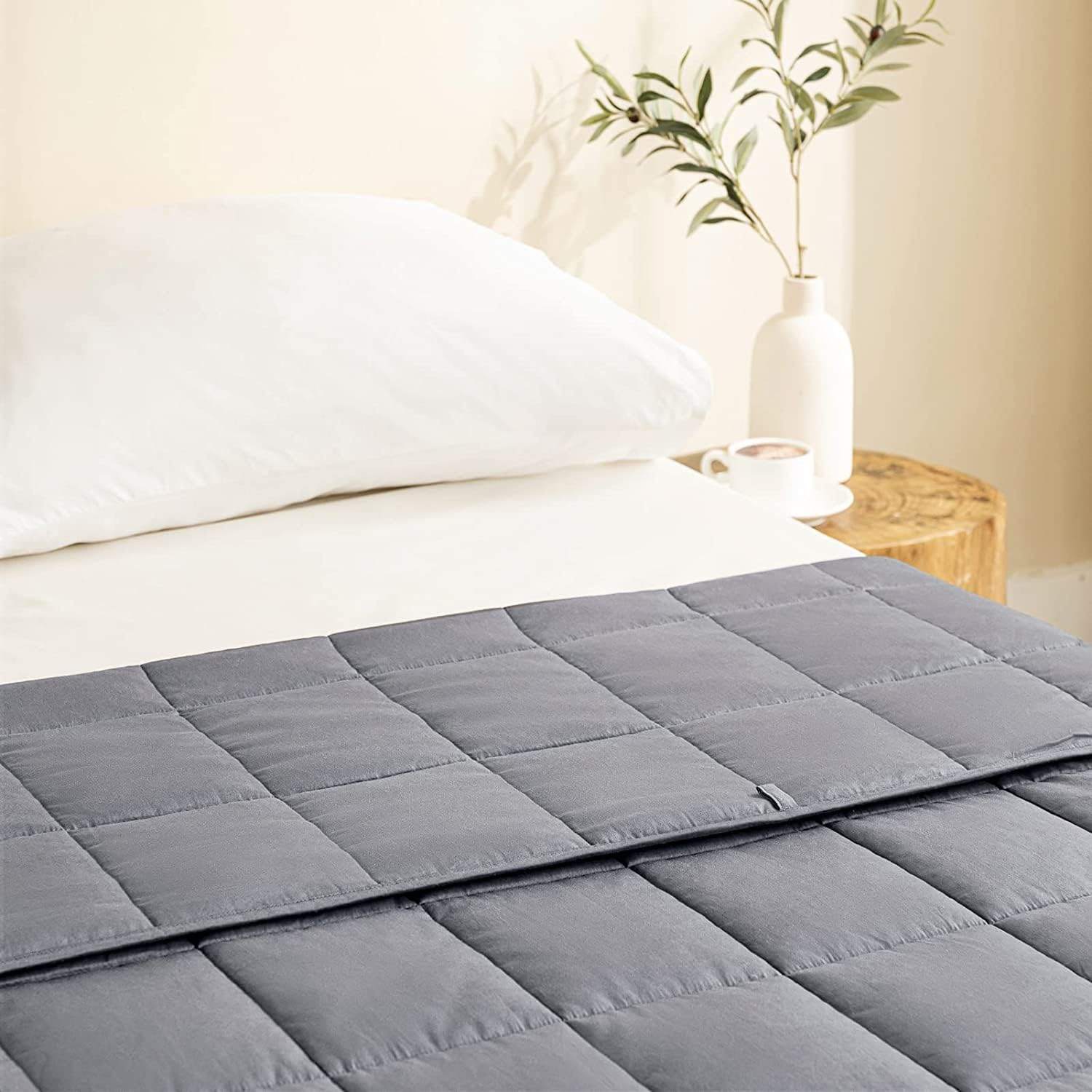 Weighted blanket for adult, 100% cotton, queen size - Like new! - photo 4