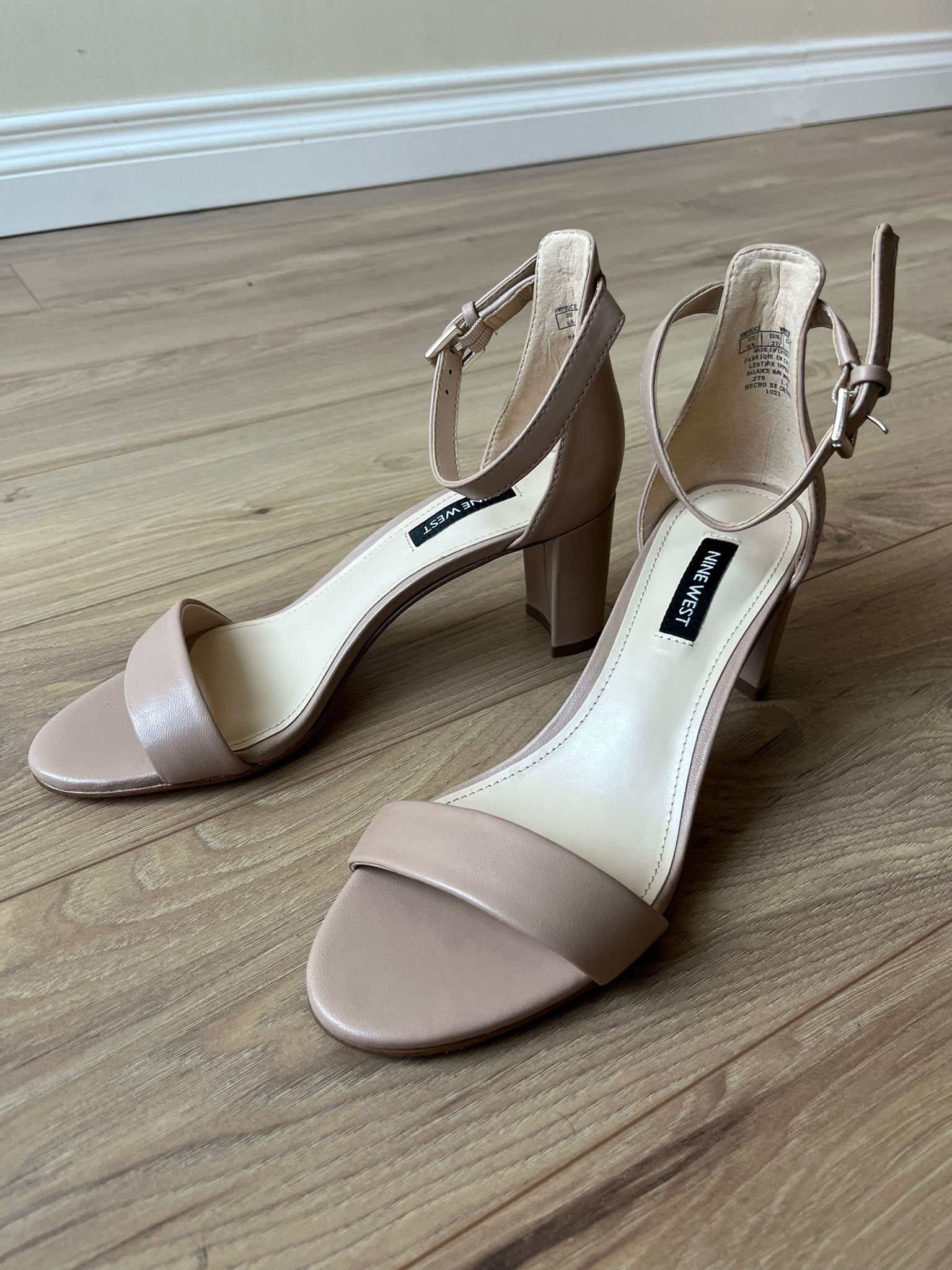 Nine West Heeled Sandals in Light Pink