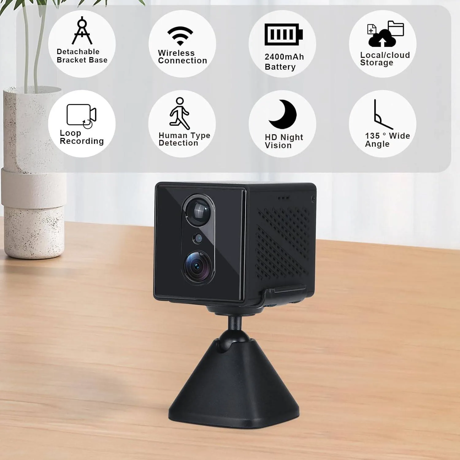 4K 5G Mini Spy Camera: Discreet Home Security Solution image indicator(2)