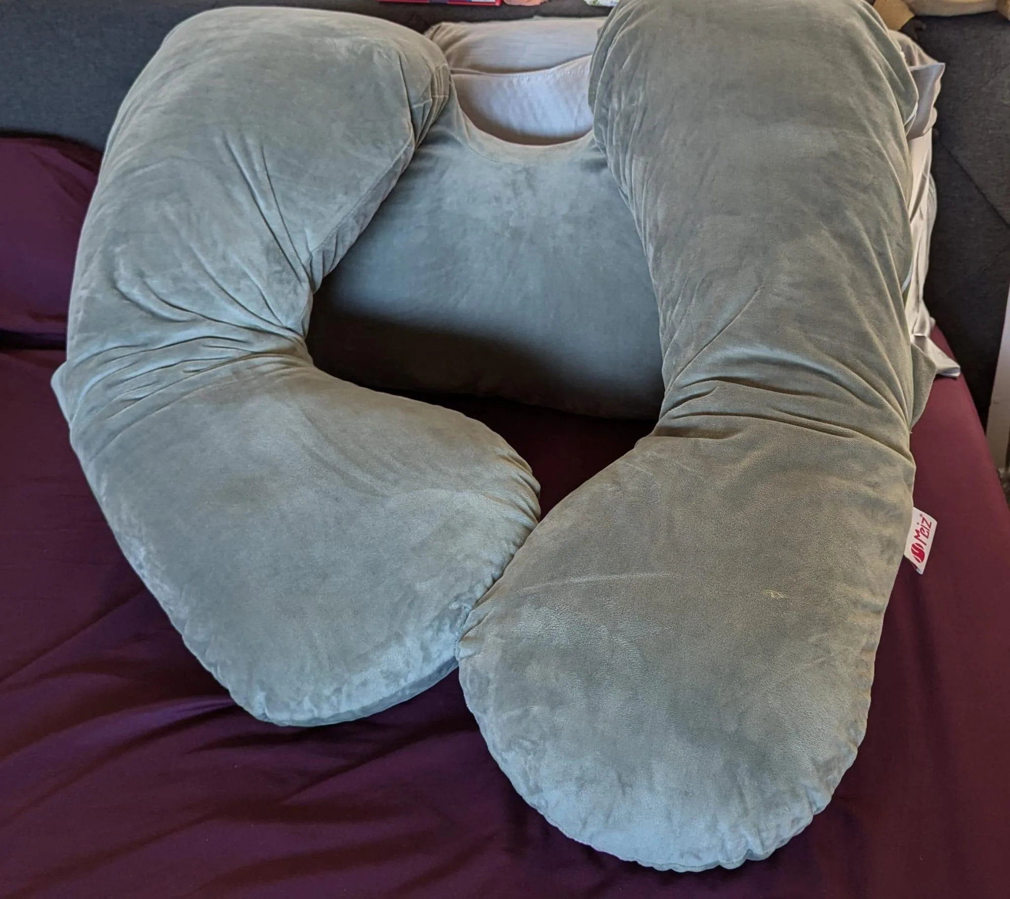 Meiz Pregnancy Pillow Cover - Pregnancy Body Pillow Velvet Cover image indicator(3)