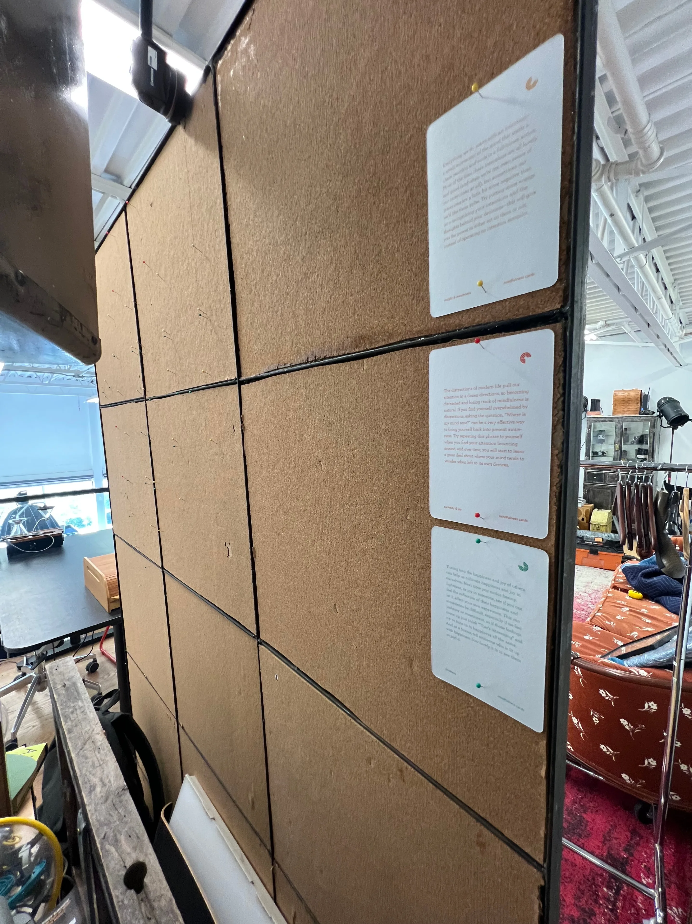 Wall Divider - Converted Factory Window with Mirror/Cork Board image indicator(3)