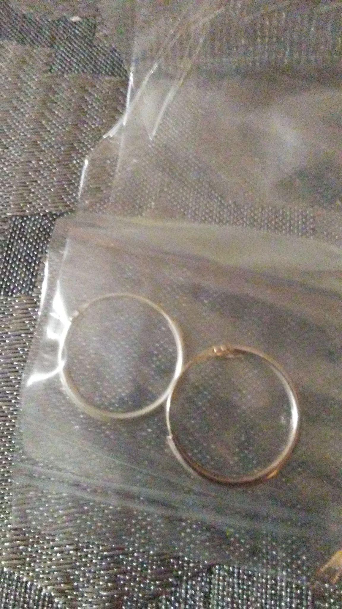 Sterling Silver Hoop Earrings with Rabbit Box (New)