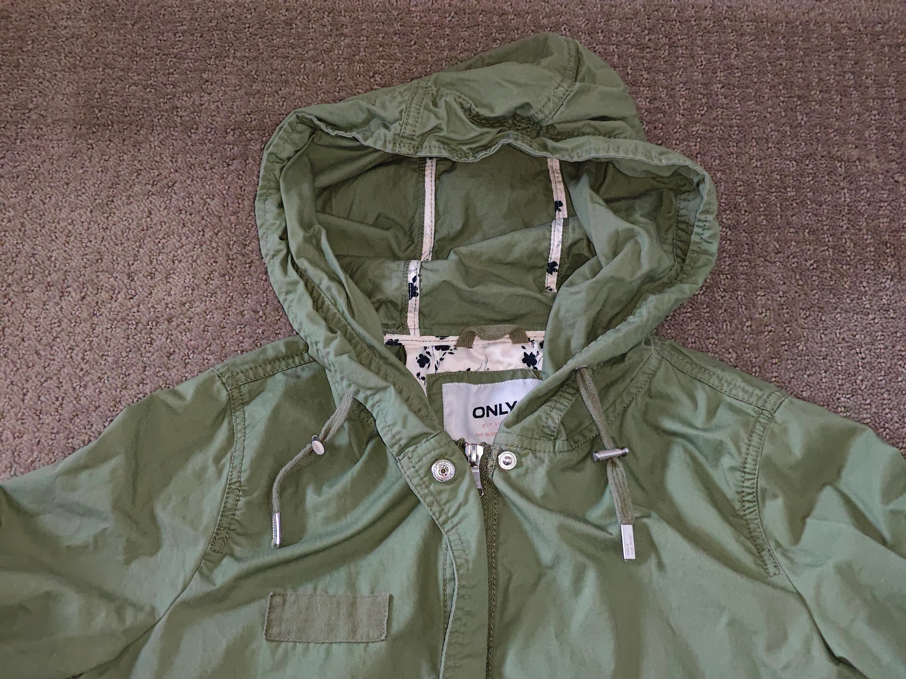 Women Only Army Green Alice Sport Spring Parka Jacket Size Small - photo 2