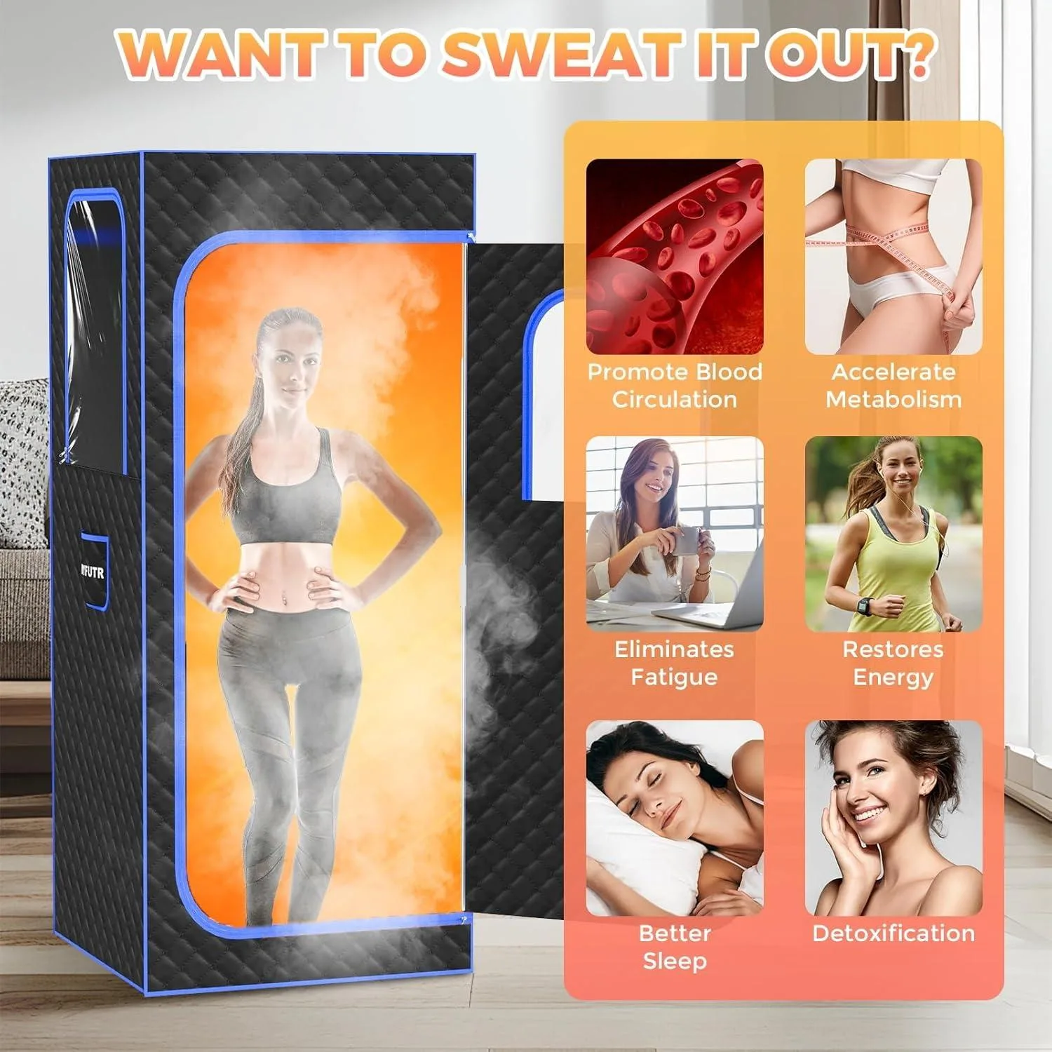 Portable Steam Sauna: Ultimate Home Spa Bliss image indicator(4)