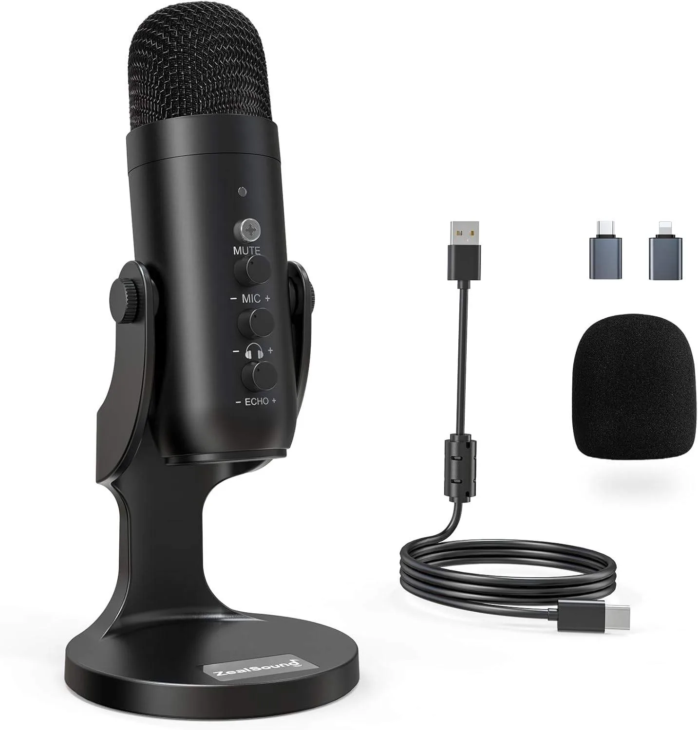 ZealSound USB Condenser Microphone, Phone/Computer mic kit thumbnail