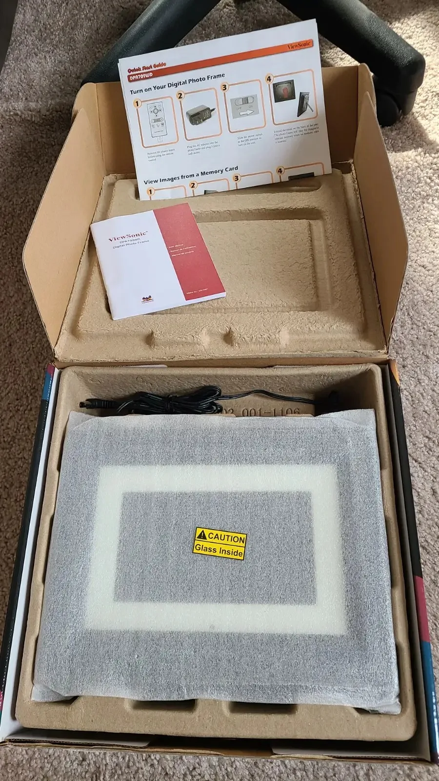 99% new - 7" LCD digital photo frame image indicator(2)