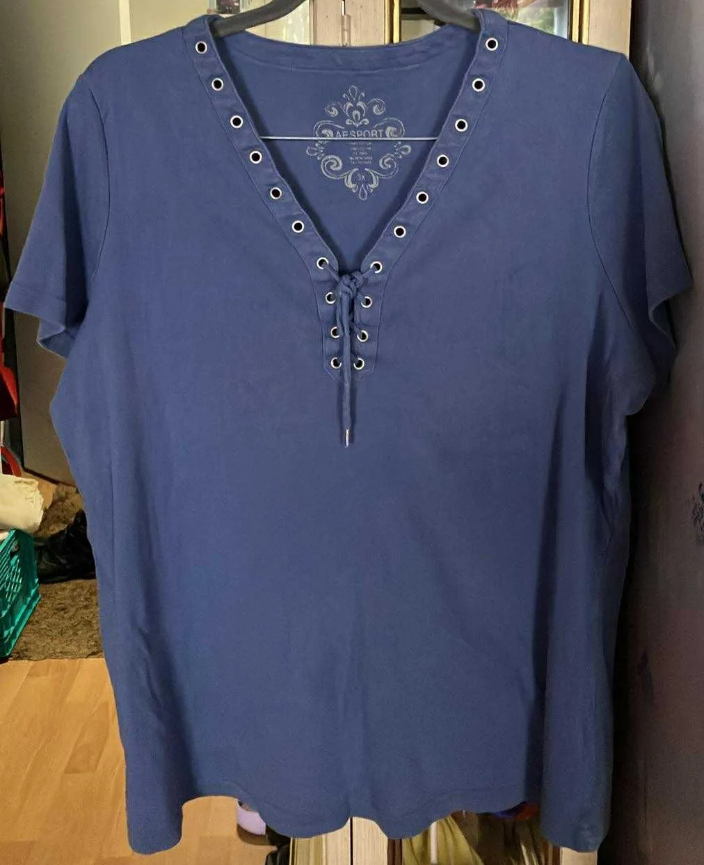 Women Aesport Top Blue - Size 3X