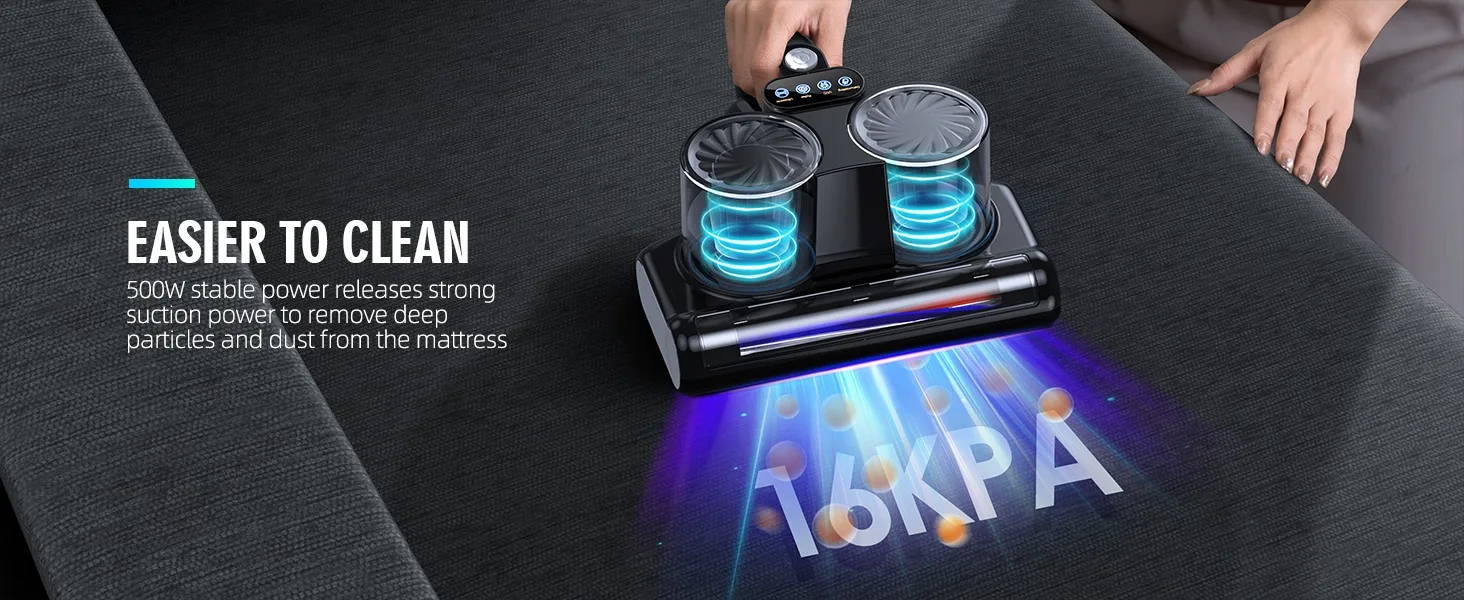 JPHYLL Mini Drone Mattress Vacuum: Ultimate Deep Clean image indicator(9)