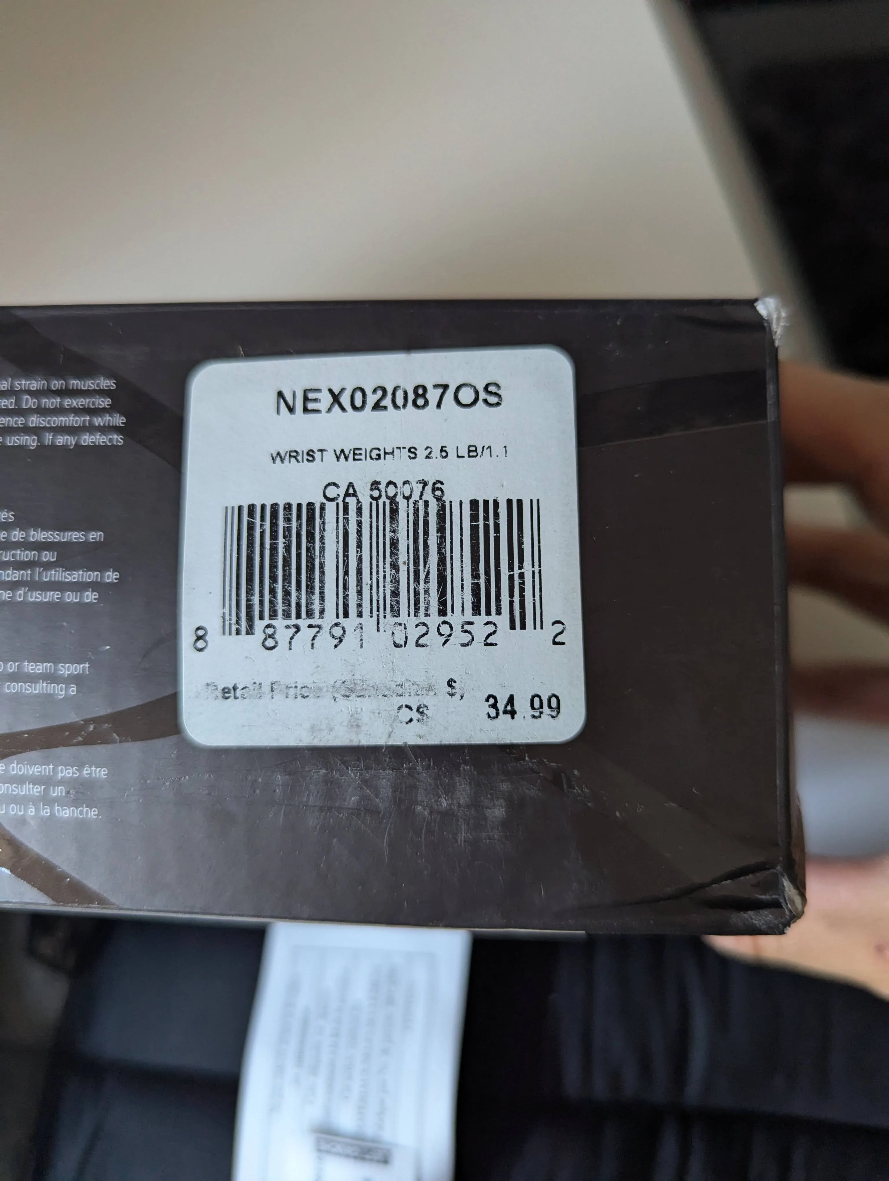 Nike Dri-FIT Ankle/Wrist Weights (2.5 lbs each) image indicator(3)