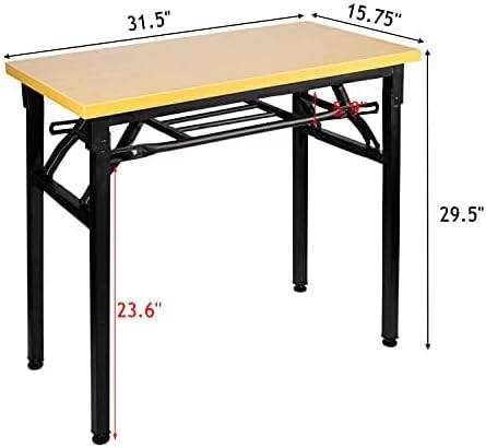 Small folding coffee table/computer desk - excellent condition - photo 4