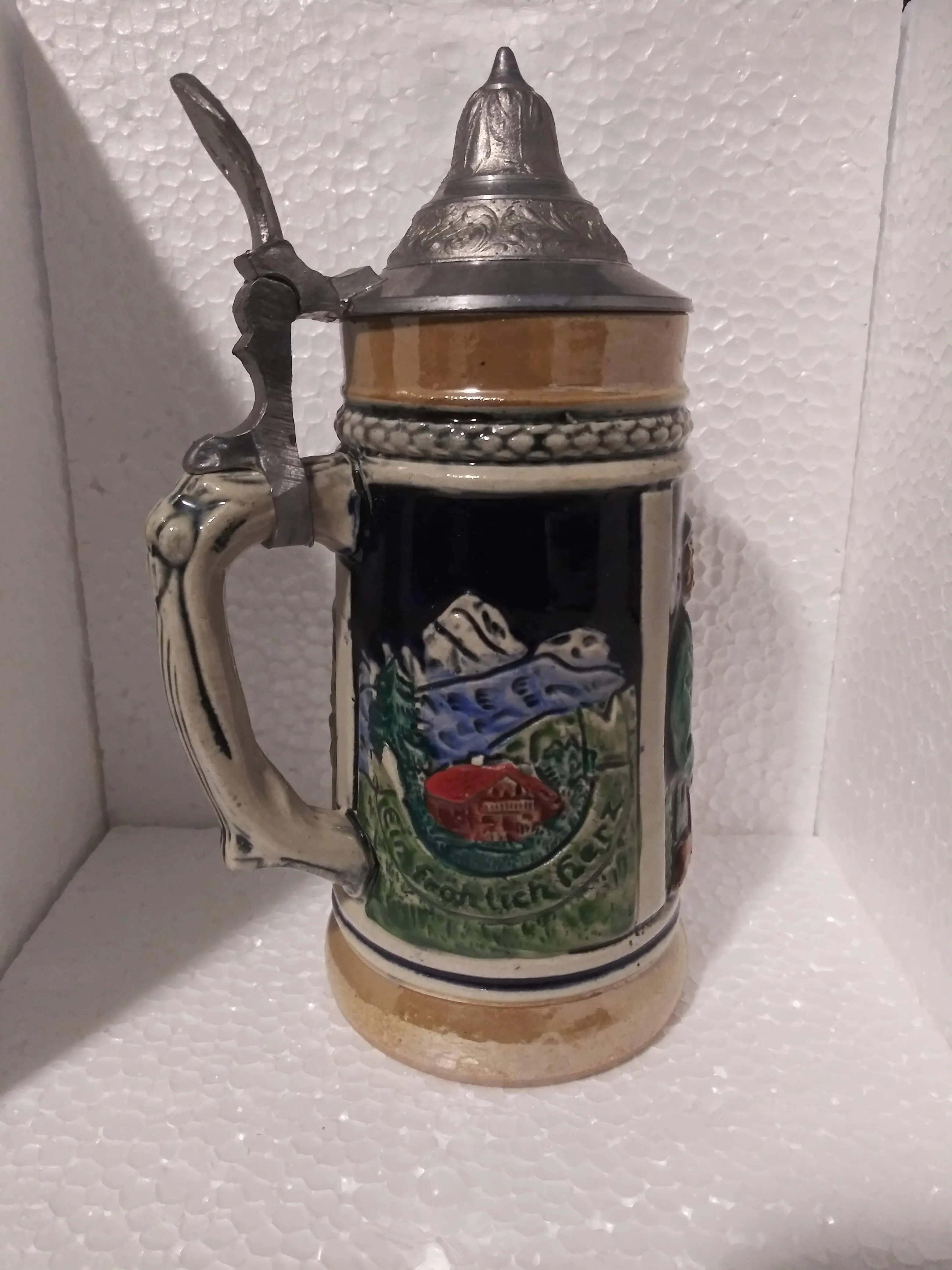 Antique Vintage German Beer Stein thumbnail