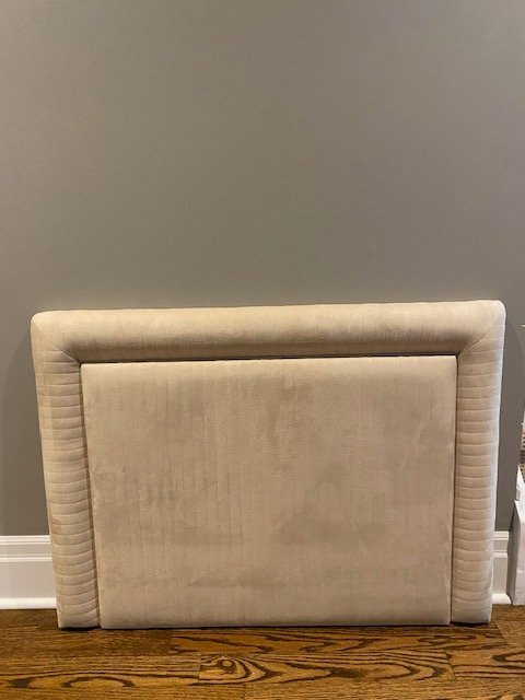 Twin Wall Mount Headboard – Upholstered & Padded – Light Beige