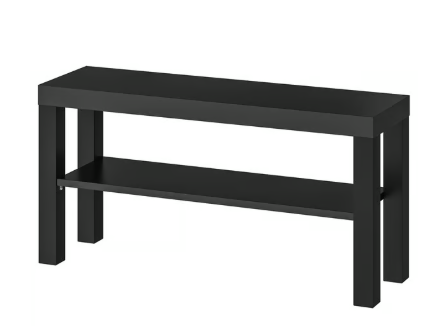 IKEA TV bench, black