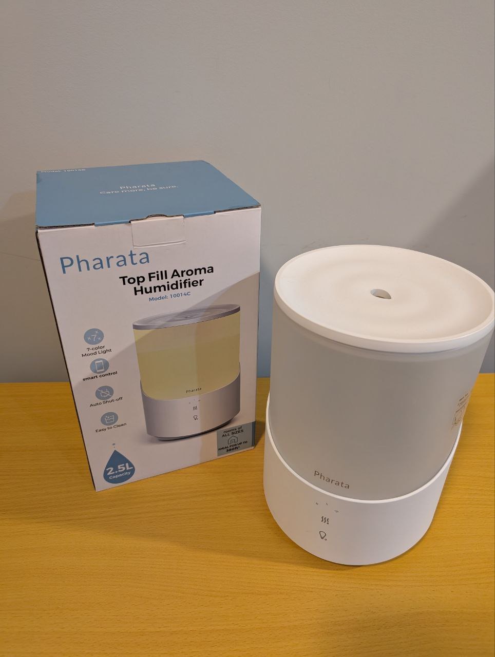 Smart humidifier 2.5 L - Like new; quiet and with oil diffuser - photo 3
