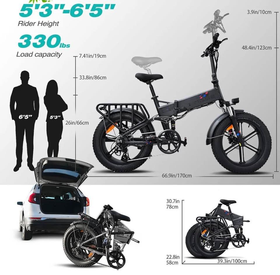 ENGWE Engine Pro- 750W High Performance Foldable Electric Bike - photo 4